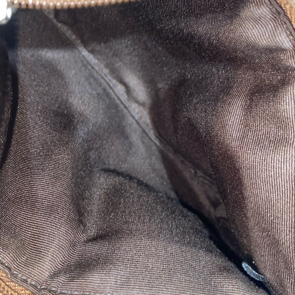Coach Signature Brown and Tan Wristlet - Picture 8 of 9